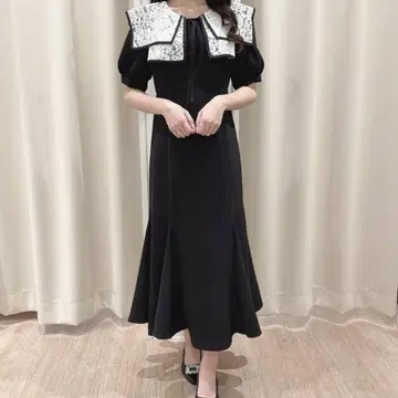 anmille 패널 옷깃 머메이드 op