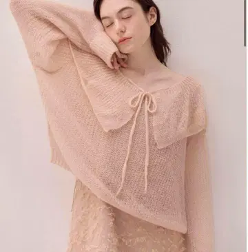 muguet low gauge sailor ribbon knit