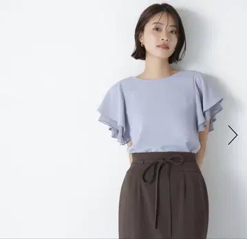 이번 시즌 내추럴 뷰티 베이직 블라우스 시어 레이어드 플레어 블라우스