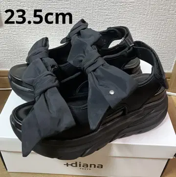 다이애나 통굽 더블 리본 샌들 23.5cm