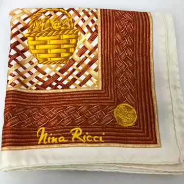 NINA RICCI 니나리치 대형 스카프 오렌지 계열 8072