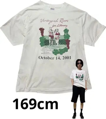헤인즈 Hanes 티셔츠 90~00s good design 169cm