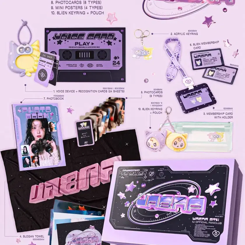IU ユエナ 7期キット トレカ8枚セット IU | 아이유 IU Uaena 8th Gen Kit on Bunjang Global Site.