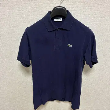 수리 흔적 있음 Lacoste 네이비 피케 셔츠