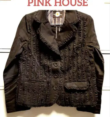 PINK HOUSE 프릴 블랙 자켓
