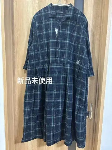 미사용 새상품 drug store's 체크 셔츠 원피스 2024년