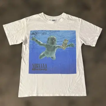 NIRVANA NEVER MIND 빈티지 티셔츠 Y2K M 사이즈