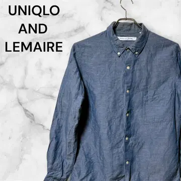 [ UNIQLO ] 유니클로 (M) / 린넨 코튼 샴브레이 원단 긴팔