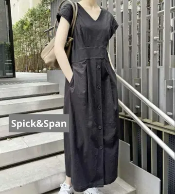 Spick&Span 린넨 레이온 스트레이트 원피스