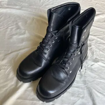 Jilsander 스터드 레더 부츠 질 샌더