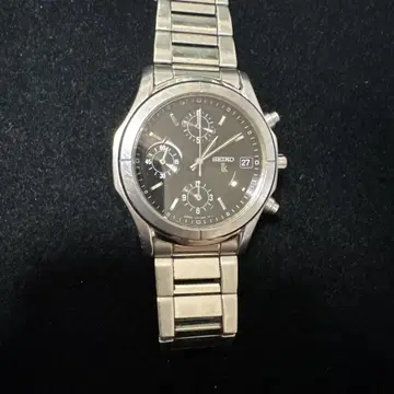 SEIKO 크로노그래프 손목시계 블랙