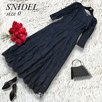 새상품급 SNIDEL 파워숄 오케 레이스 드레스 원피스 0 818E