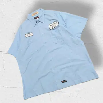 랭글러 90s Wrangler 워크 셔츠 기업 자수 와펜