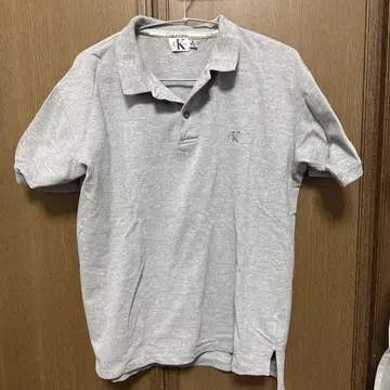 Calvin Klein 그레이 피케 셔츠 M 사이즈