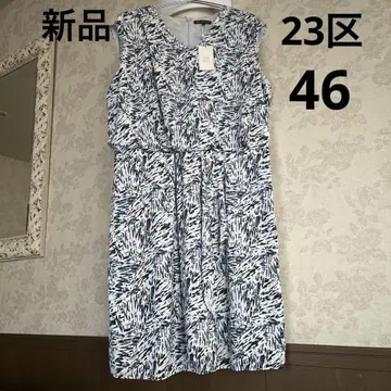 새 상품 택 미사용 빅 사이즈 46 23구 올 패턴 원피스