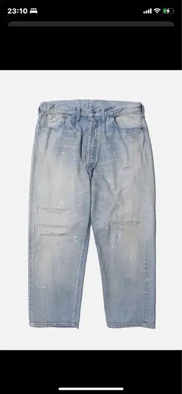 A.PRESSE NO.37 Washed Wide Denim Pants