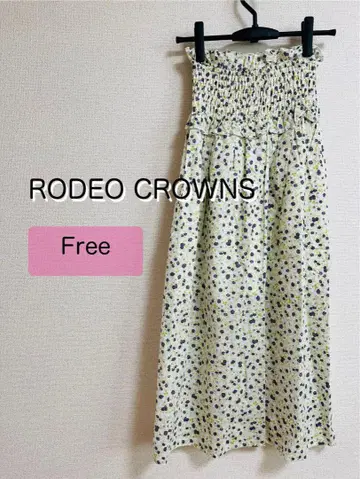 [새상품] RODEO CROWNS 꽃무늬 롱 스커트