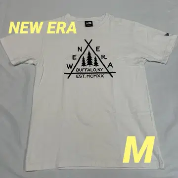 뉴에라 프린트 티셔츠 화이트 M