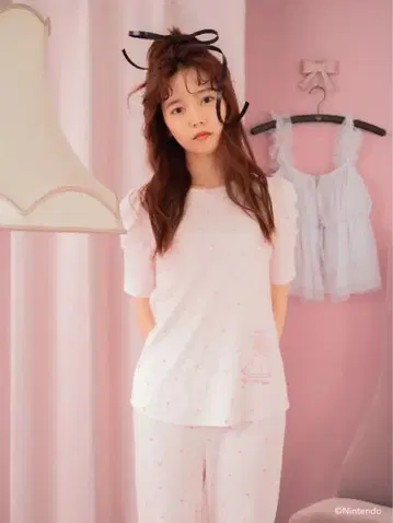 젤라또피케 젤라피케 룸웨어 피치 공주 콜라보 상의