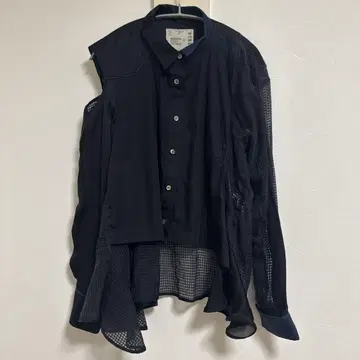 sacai 사카이 도킹 비대칭 셔츠