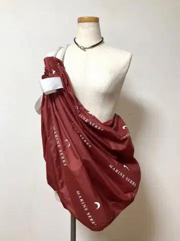 MARINE SERRE 버건디 빅 백