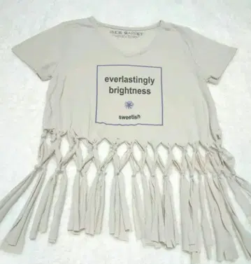 everlastingly brightness 프린지 T셔츠 새상품