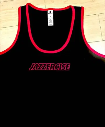 JAZZERCIZE 탱크탑 S 블랙/핑크
