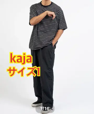 사이즈 1 KAJA HIGH GAUGE BORDER POCKET TEE