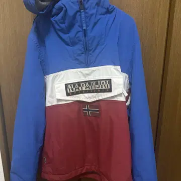 NAPAPIJRI Winters 나일론 자켓 XS 파랑/빨간색