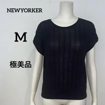 [새상품급] 뉴요커 NEWYORKER 니트 프렌치 소매 블랙 M