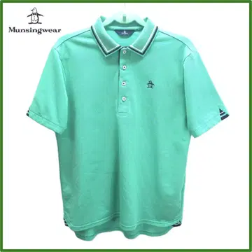 새상품급 Munsingwear 민트 그린 피케 셔츠 L
