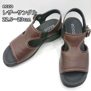 ecco 에코 22.5~23cm 가죽 힐 샌들 여성용