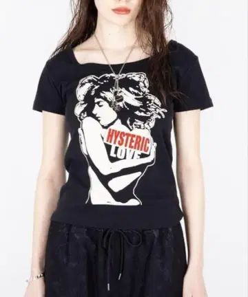 HYSTERIC GLAMOUR 치비 T셔츠 블랙