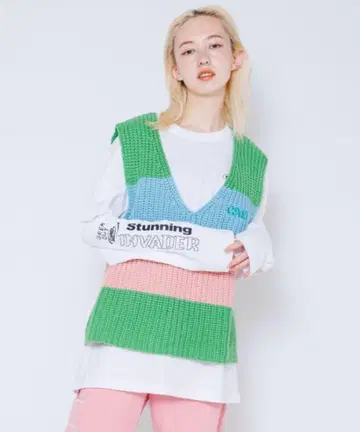 COLOR BLOCKING KNIT 베스트