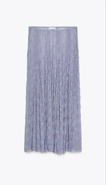 연보라색 레이스 롱 스커트 ZARA