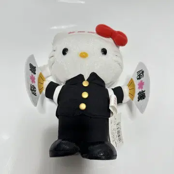 헬로키티 봉제 인형 필승청부 고양이 응원단 개운기원 합격 응원단