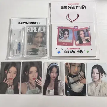 BABYMONSTER 베비몬 서울콘 트레이딩 카드 키링 아사 세트