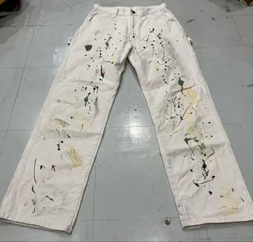 Dickies 페인터 팬츠 페인트 튐 아트 피스 80년대 아메카지