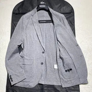 새상품급 미쉘클랑 린넨 혼방 테일러드 자켓 언컨 그레이 48 L