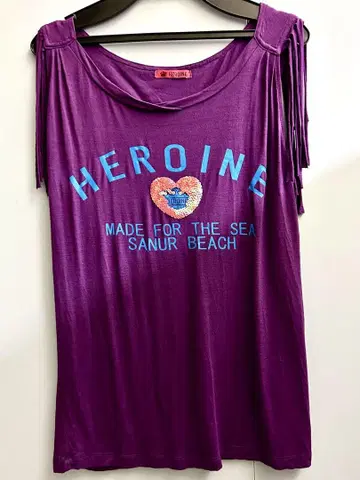 보라색 프린지 탱크탑 M HEROINEMADE FOR THE SEA