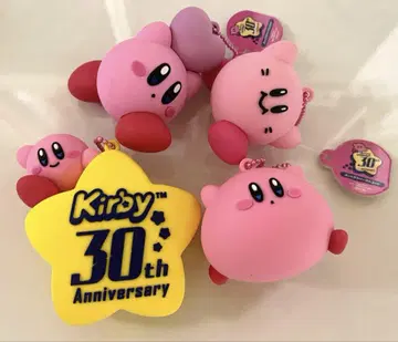 별의 커비 30주년 볼록 러버 마스코트 4종 세트