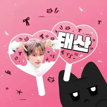 BOYNEXTDOOR 태산 부채 핑크