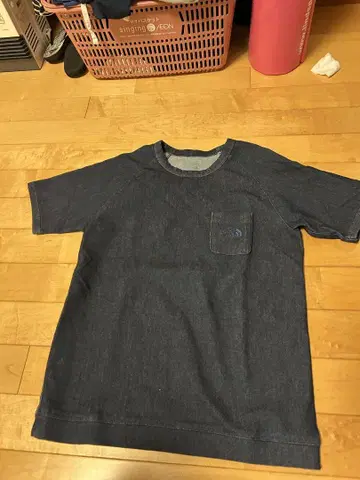 THE NORTH FACE 인디고 블루 반팔 셔츠