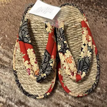 미사용 다나카미노루 상점 왕골 조리 23cm~24cm