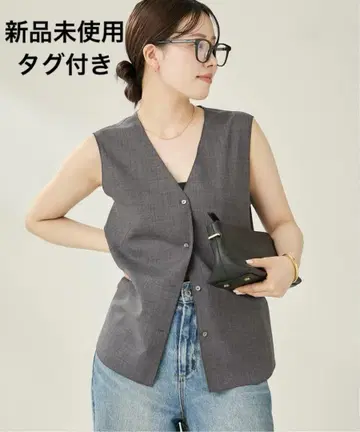 [미사용 새상품 택 포함] PLAGE toropical 베스트 그레이