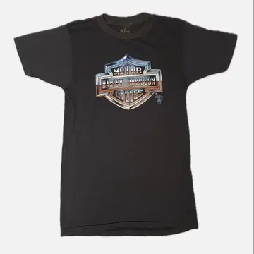 할리데이비슨 1987 3D 엠블럼 티셔츠 usa 제 80s