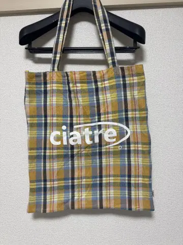 ciatre 체크 무늬 토트백
