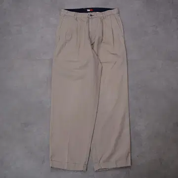 타미힐피거 W32 치노 팬츠 90s 구제 의류 하의 베이지 15266