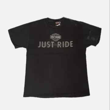 할리데이비슨 파이어 양면 블랙 JUST RIDE 티셔츠