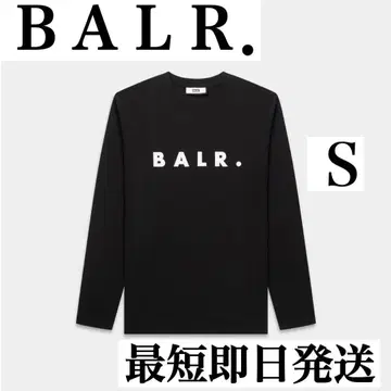 BALR. 롱T 블랙 S WIDE LOGO REGULAR FIT